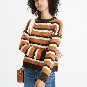 Madewell Striped Beacontree Pullover Sweater